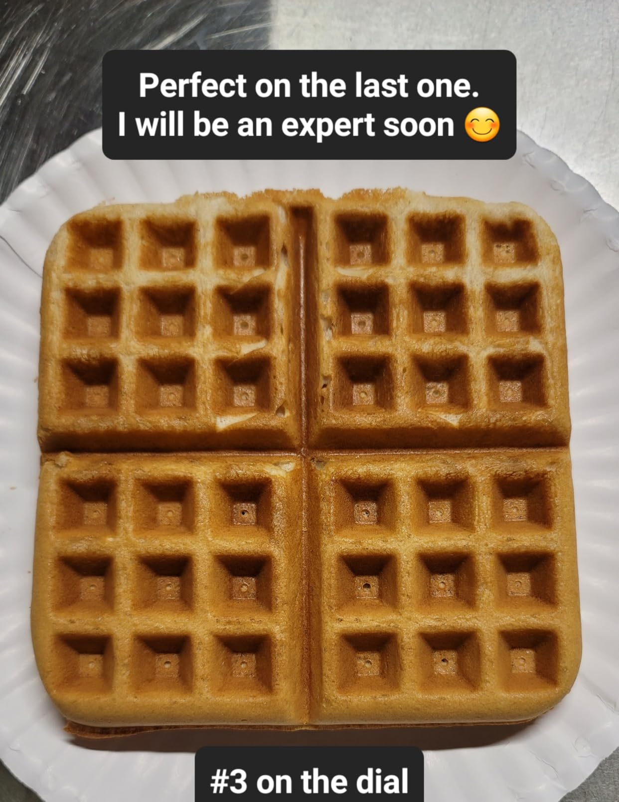 Ninja Belgian Waffle Maker Pro, 5 Shade Settings, Black/Silver, BW1001, Vertical Design, NeverStick Coating, Dishwasher-Safe Parts customer photo 2