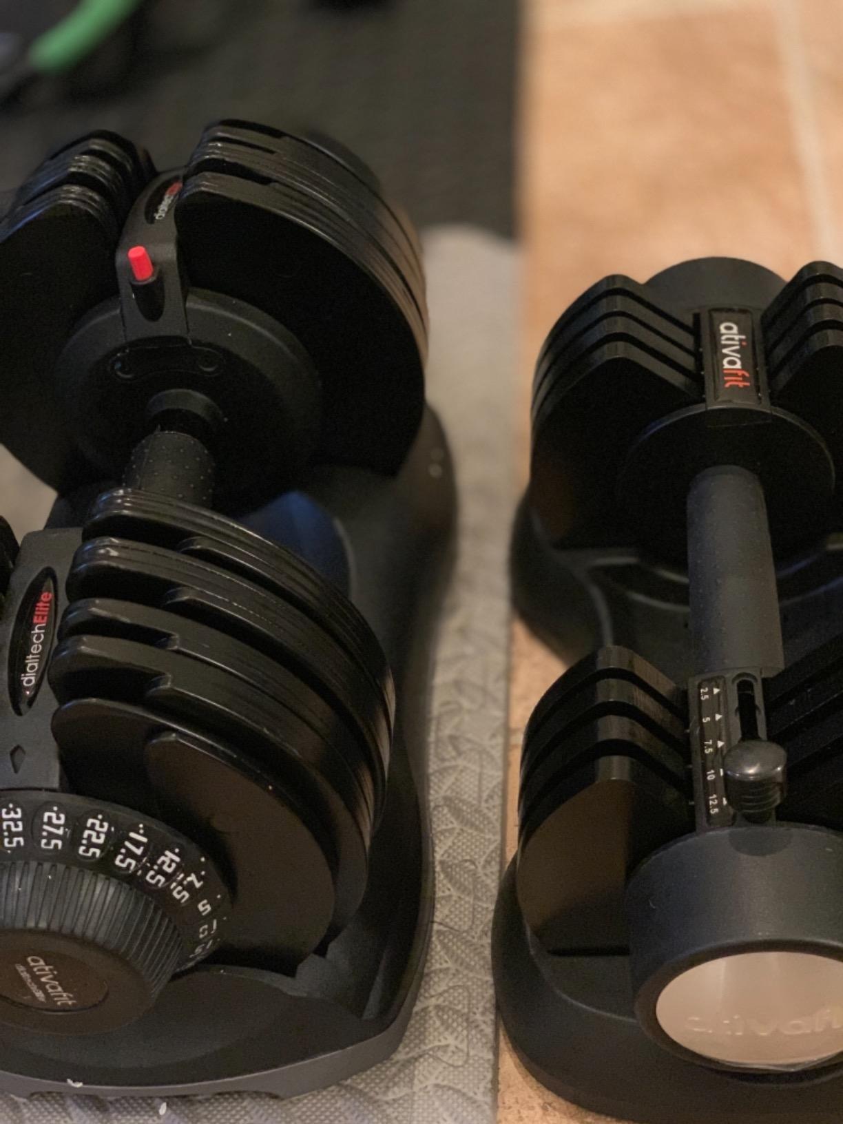 ATIVAFIT Adjustable Dumbbells Set, 5-88LB Quick Adjust Free Weights with Double Safety Lock & Anti-Slip Steel Handle, Space Saving Home Gym Equipment for Full Body Strength Training customer photo 2