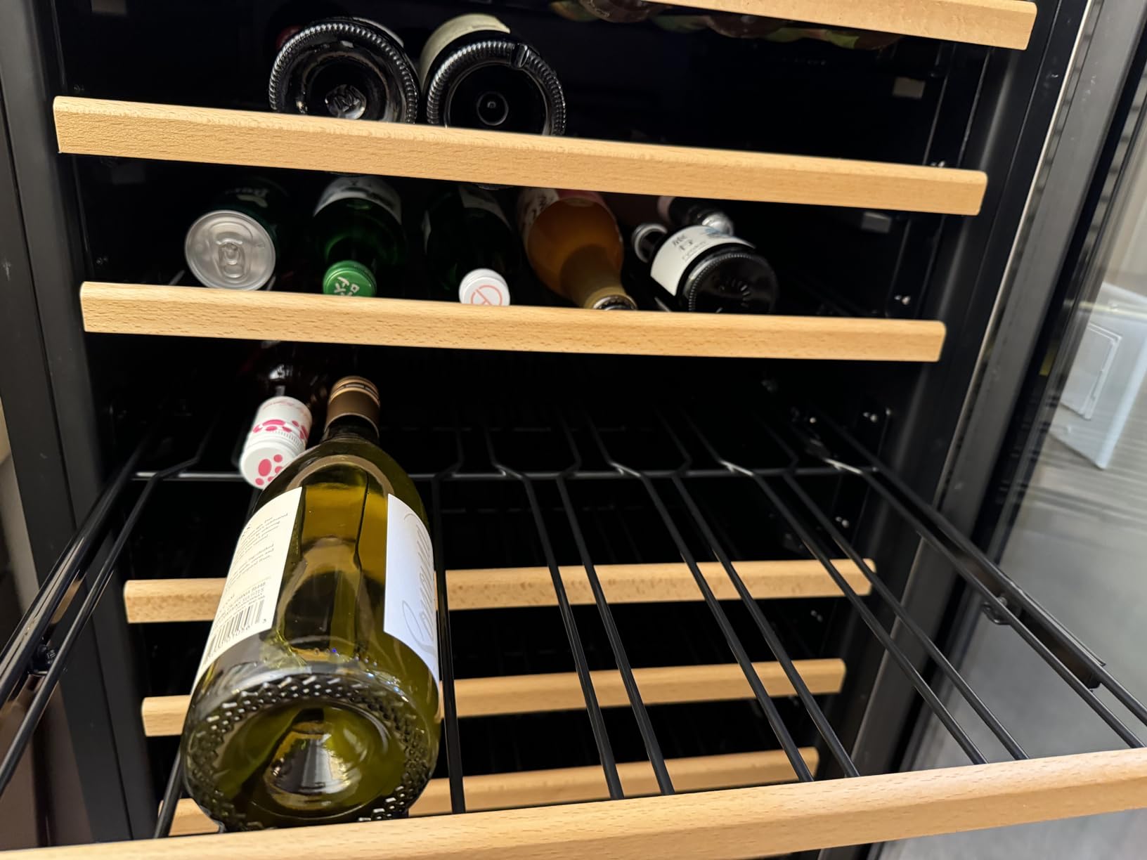 BODEGA 24 Inch Wine Cooler, 154 Bottle Large Refrigerator, Tall Freestanding Wine Fridge with Intelligent Temperature Memory & Humidity Control, Upgraded Quiet Compressor for Bedroom, Bar and Kitchen customer photo 1