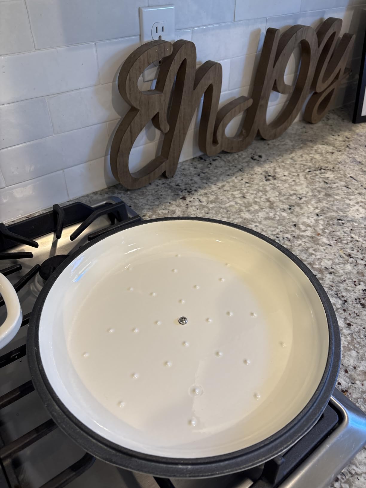 5QT Cast Iron Dutch Oven with Lid - COOKWIN Blue customer photo 2