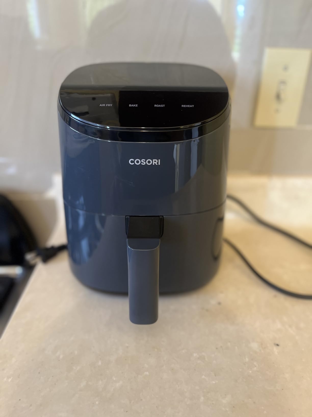 Cosori Lite 2.1 Qt Small Air Fryer, Max 400°F, 4-in-1, 97% less oil, Gray | Ideal for dorms, apartment, RVs, Quiet, Touch control, Air Fry, Bake, Roast, Reheat, Nonstick inner, Dishwasher-Safe Basket customer photo 2