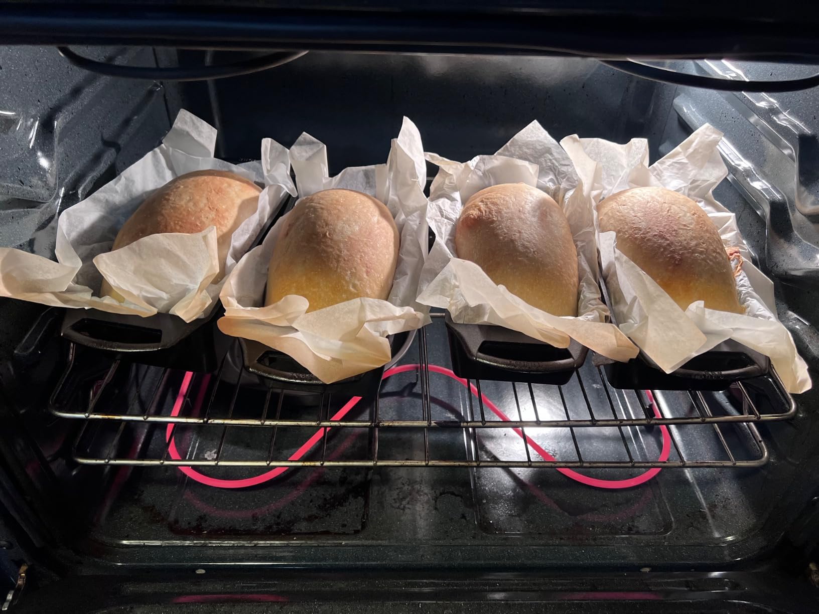Lodge Cast Iron Loaf Pan - 8.5 x 4.5 Inch PFAS-Free Bread Baking Pan - Naturally Seasoned Cast Iron Bakeware for Sourdough, Meatloaf, Breads, and More - Made in the USA - 2 Pack customer photo 2