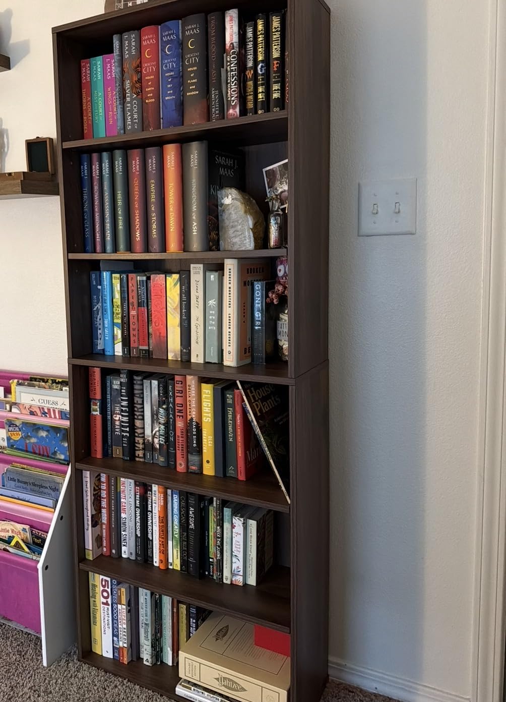 VASAGLE Bookshelf, 23.6 Inches Wide, 6-Tier Open Bookcase with Adjustable Storage Shelves, Floor Standing Unit, Cloud White ULBC166T14 customer photo 2