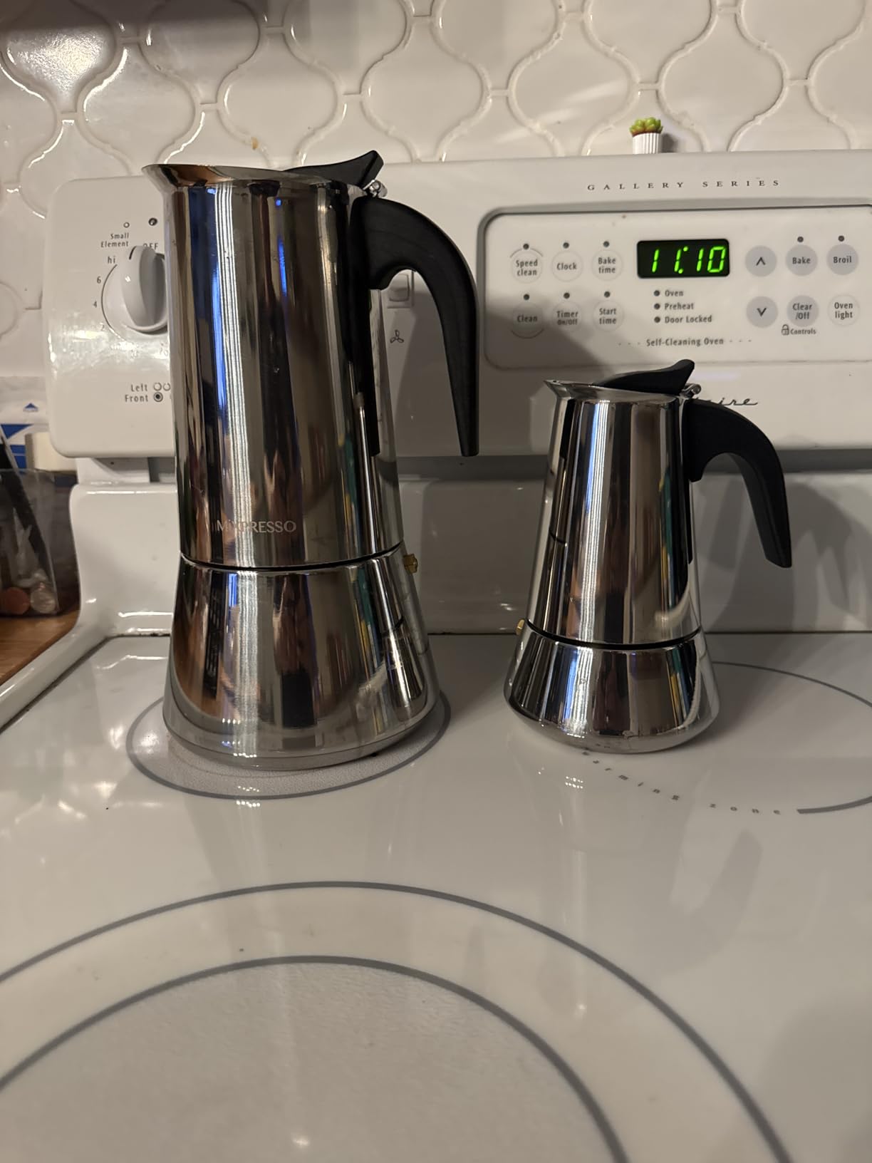 Mixpresso 12 Cup Greca Moka Pot, Stainless Steel Stovetop Espresso Maker | 600ml/20oz Italian stovetop coffee maker with classic percolator design customer photo 1