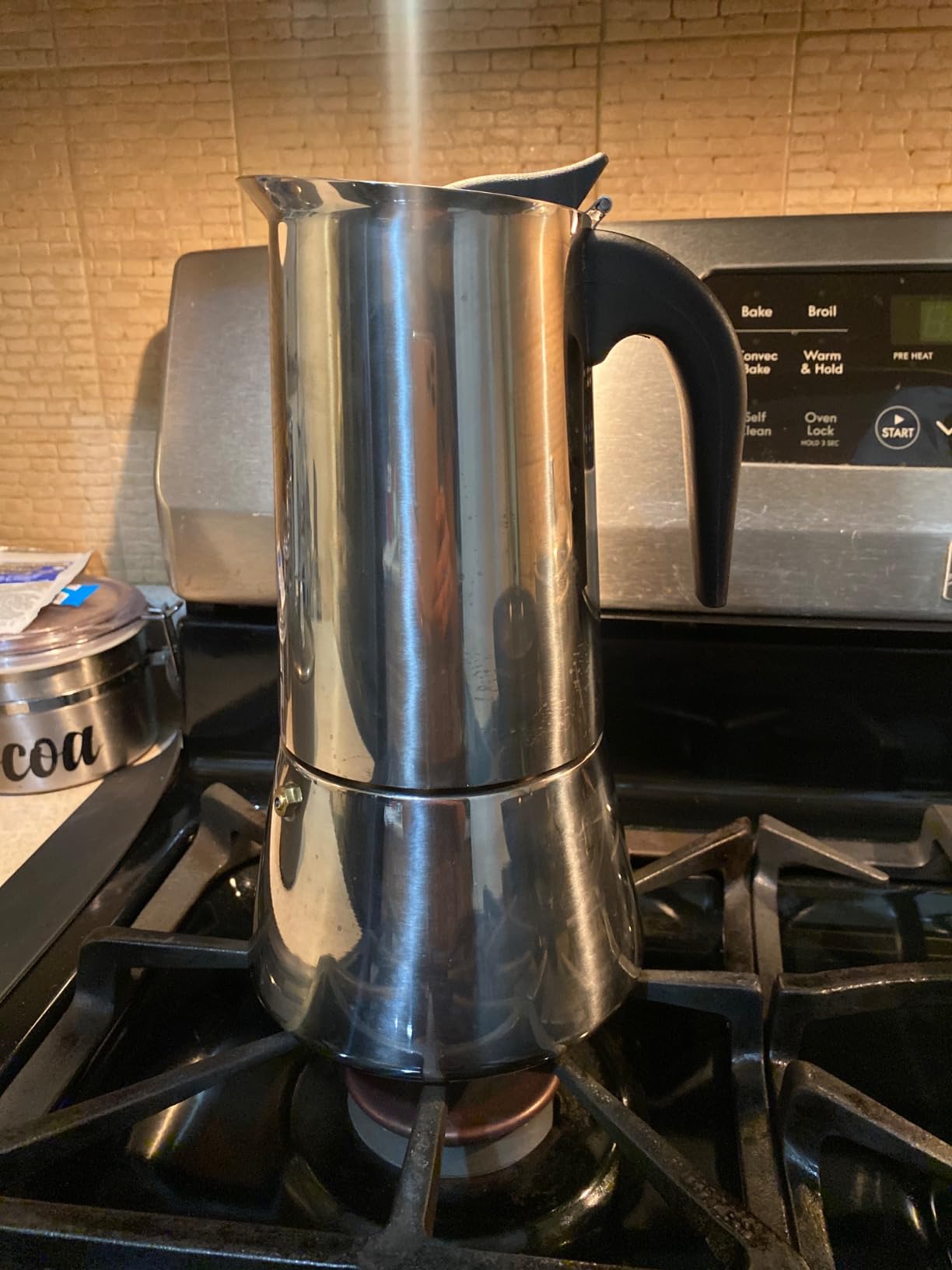 Mixpresso 12 Cup Greca Moka Pot, Stainless Steel Stovetop Espresso Maker | 600ml/20oz Italian stovetop coffee maker with classic percolator design customer photo 2