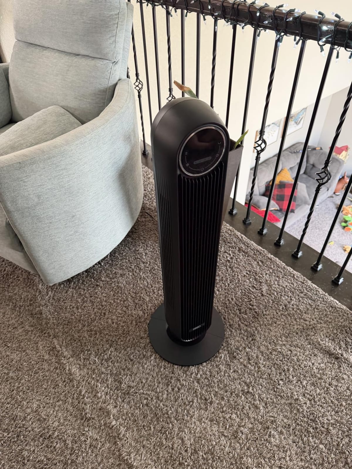 DREO Tower Fan for Bedroom, 28ft/s Velocity, Ultra Quiet Fan, 8 Speeds | 2026 Upgraded DC Motor, 90° Oscillating, 4 Modes Standing Fan, Bladeless Fan for Indoors, Floor Fans with Remote, White customer photo 2