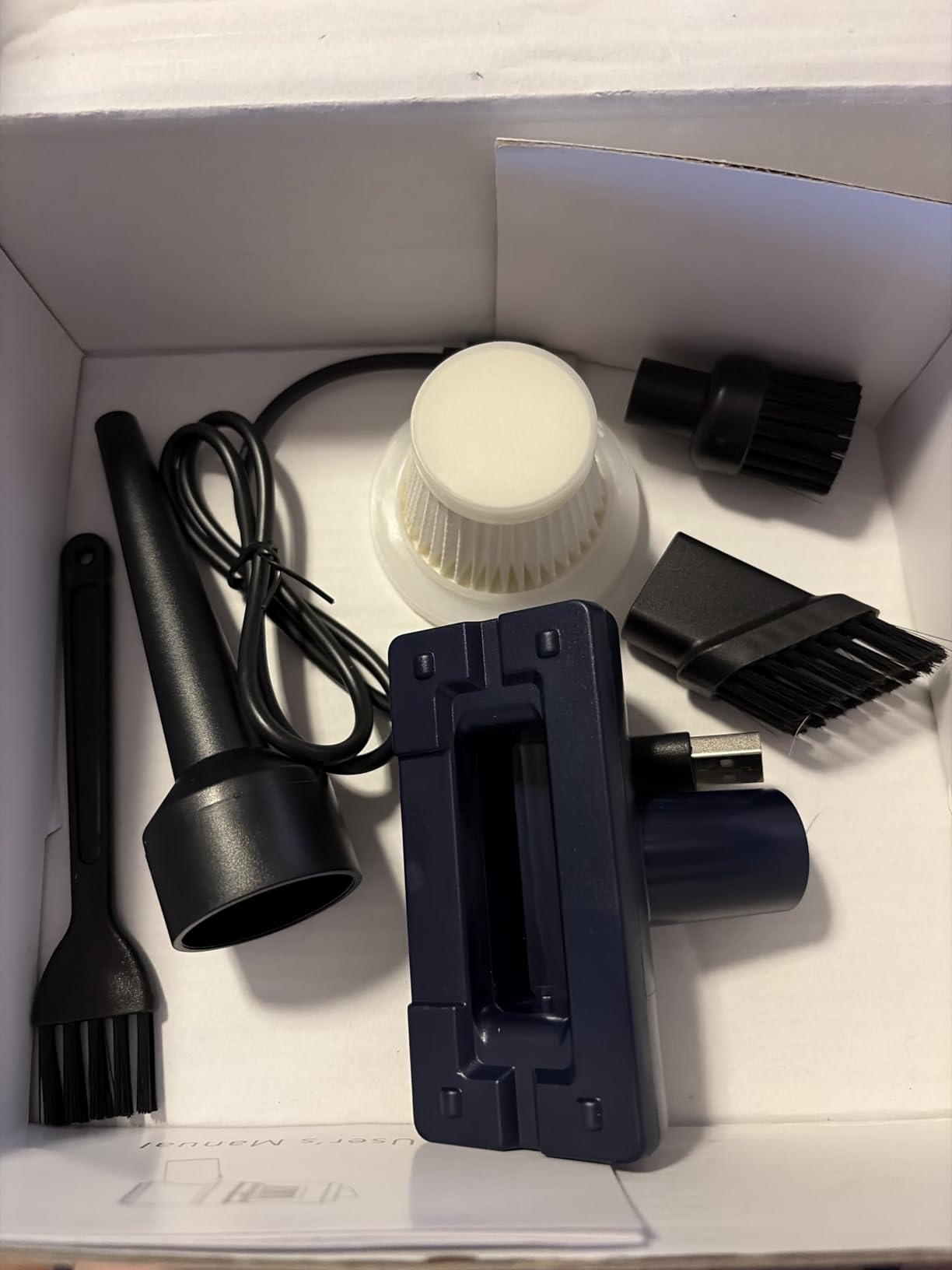 KMM Handheld Car Vacuum Cleaner, Hand Held Vacuum Cleaner and Air Duster | 9000PA Strong Suction, Cordless, 120W High Power, Multi-Nozzles & LED Light, for Home, Car, Office, Pet customer photo 2
