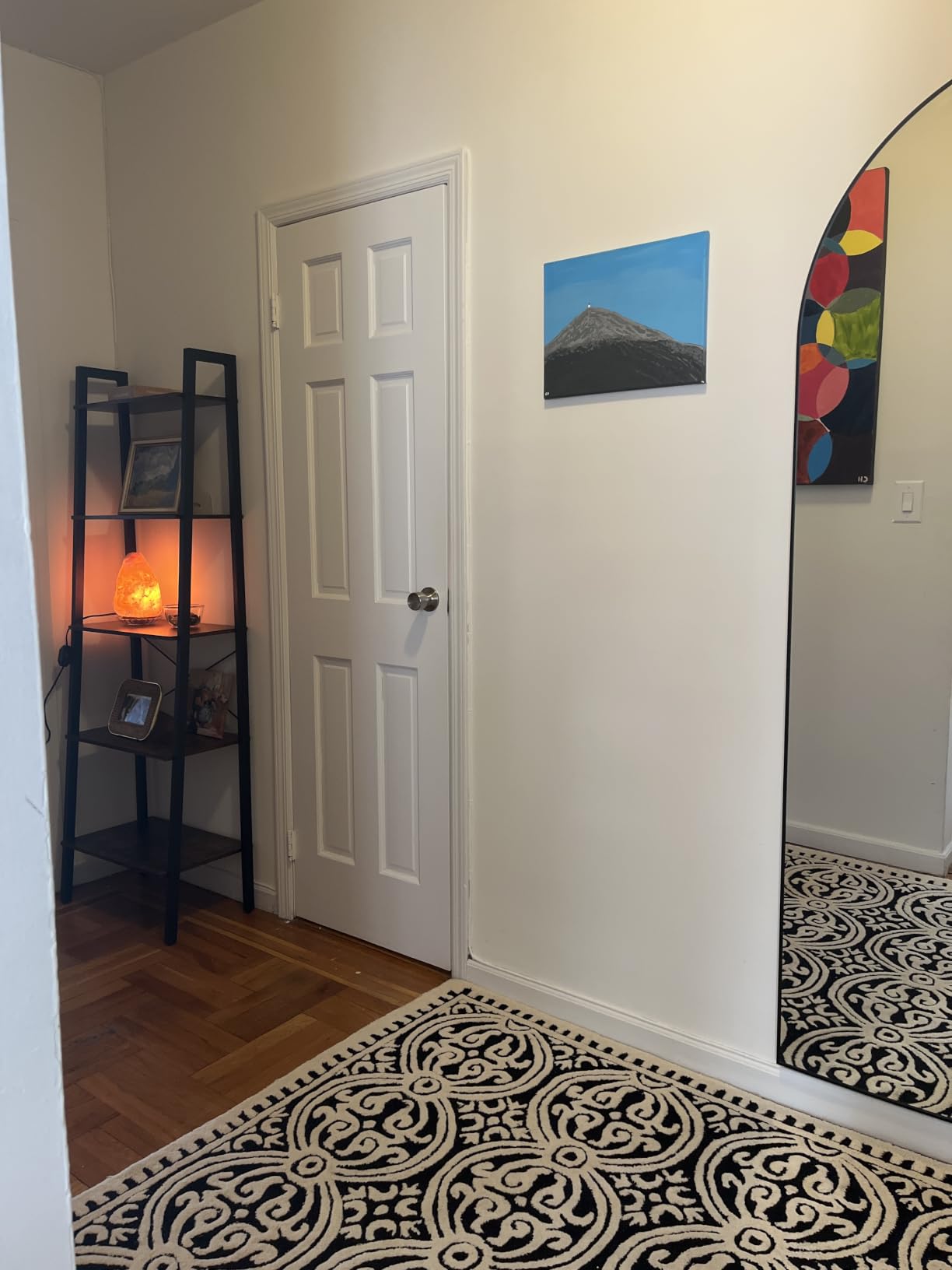 VASAGLE BARNET Collection - Ladder Shelf, Bookshelf, Storage Rack, Modern Bookcase for Living Room Home Office Kitchen, Steel Frame, 5-Tier, 22-Inch Wide, Camel Brown and Ink Black ULLS045B50 customer photo 1