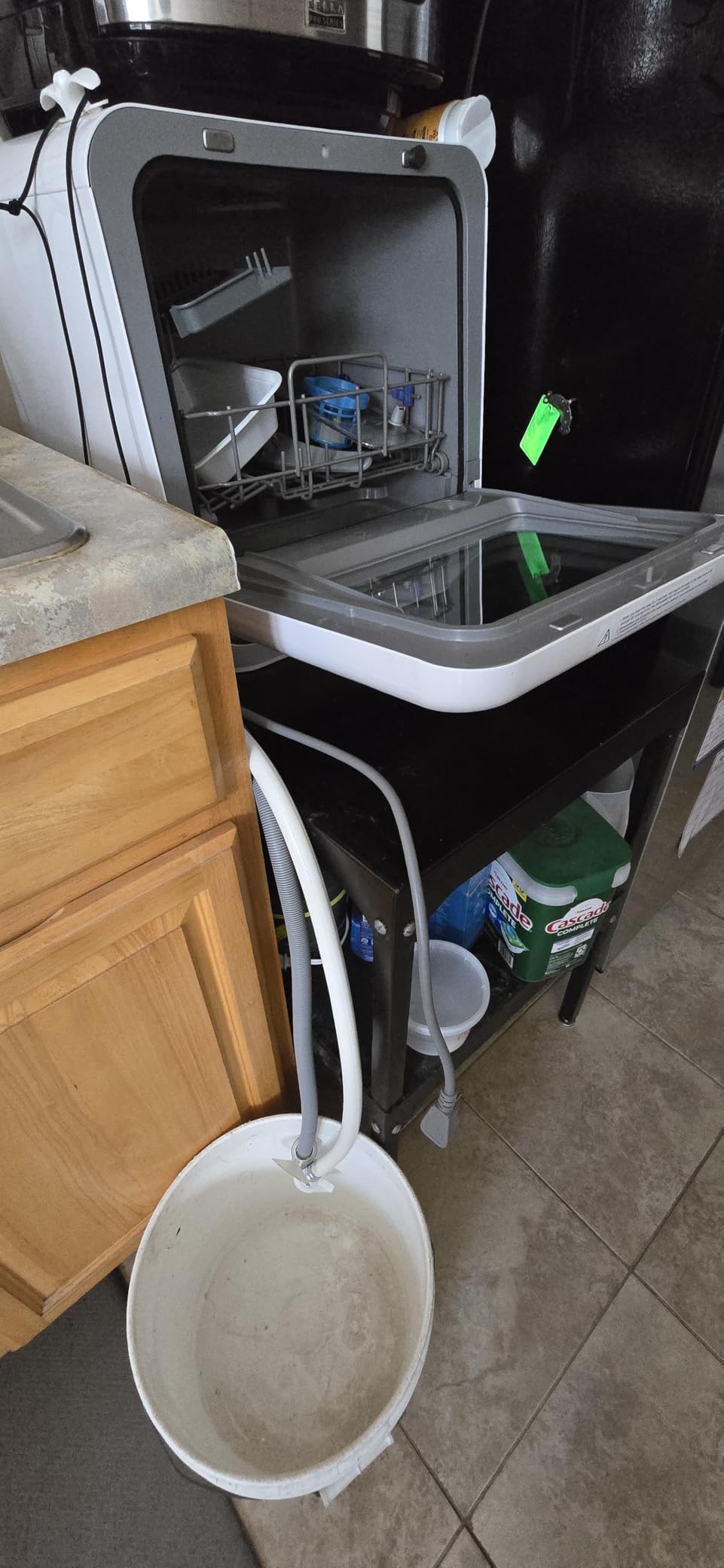 COMFEE' Portable Dishwasher Countertop with 5L Built-in Water Tank, No Hookup Needed, 6 Programs, 360° Dual Spray, 192℉ High-Temp& Air-Dry Function, Mini Dishwasher for RVs, White customer photo 1