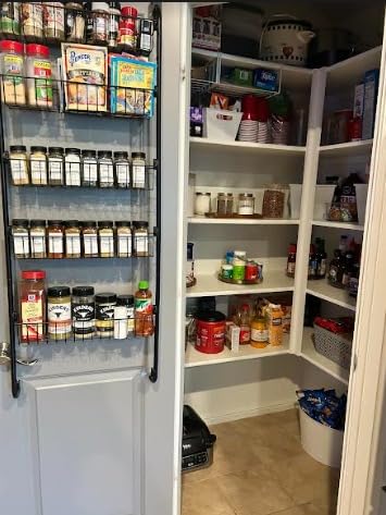 Delamu Over the Door Pantry Organizer, 6-Tier Metal Pantry Door Organization and Storage, Hanging Kitchen Basket Spice Rack Seasoning Shelves, Cabinet Door Organizer for Easy Install,D5xW18xH50inch customer photo 2
