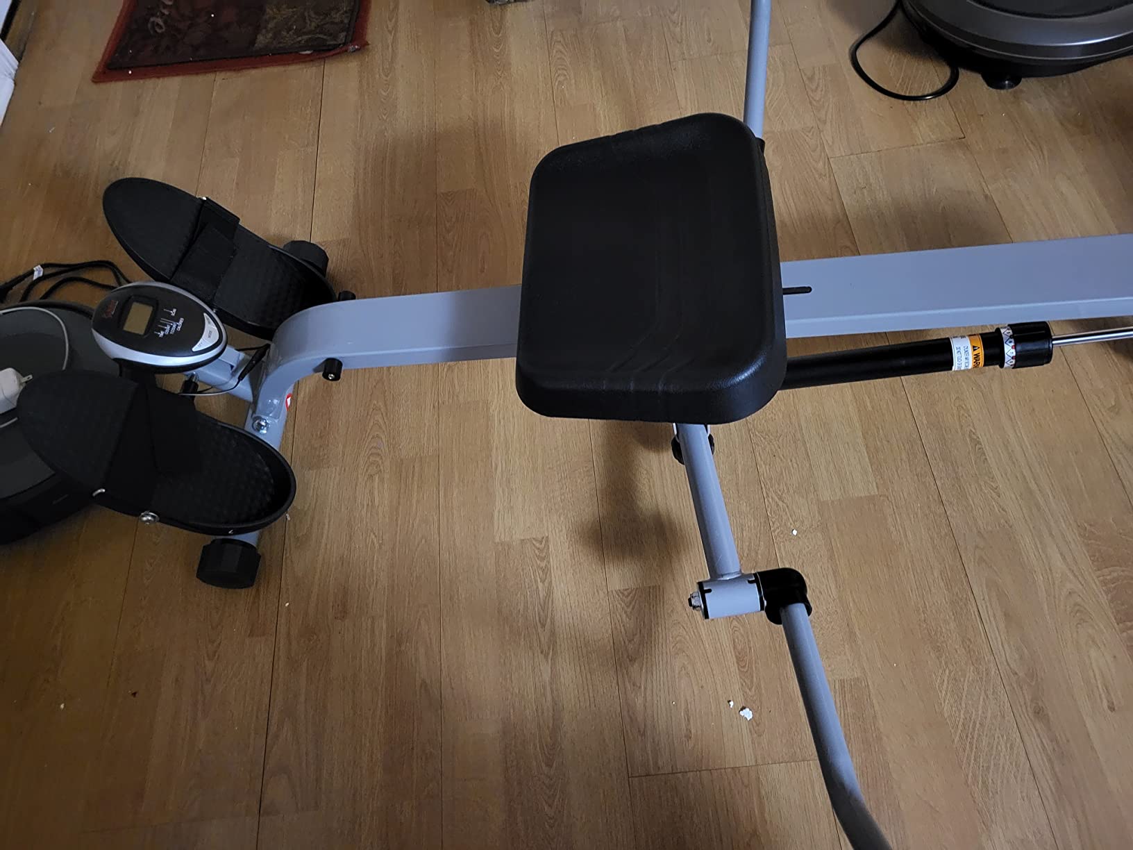 Sunny Health & Fitness Smart Full Motion Rower | 12 Resistance Levels, Dual-Arm Design, SunnyFit App, 400 LB Capacity, Optional Back-Assist Core Trainer customer photo 1