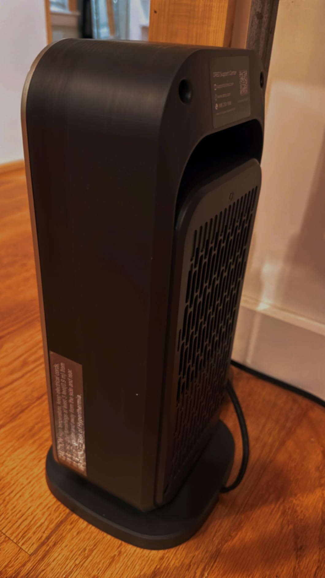 DREO Quiet Space Heater, 1500W Portable Heaters for Indoor Use with Remote | 70° Oscillation, 11.5 ft/s Fast, 8 Safety Protection, Adjustable Thermostat, Electric Heater for Office Bedroom, 12H Timer customer photo 2