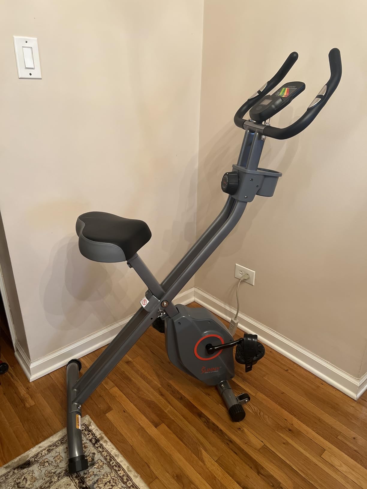 Sunny Health & Fitness Smart Foldable Magnetic X-Bike, Low-Impact Workouts customer photo 1