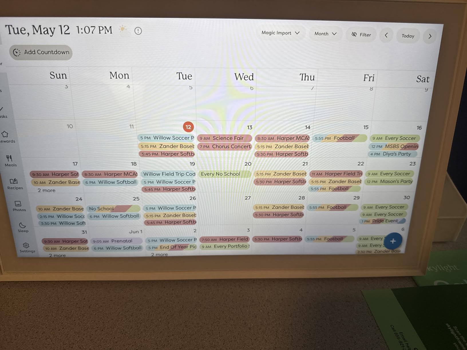 Skylight Calendar - 15