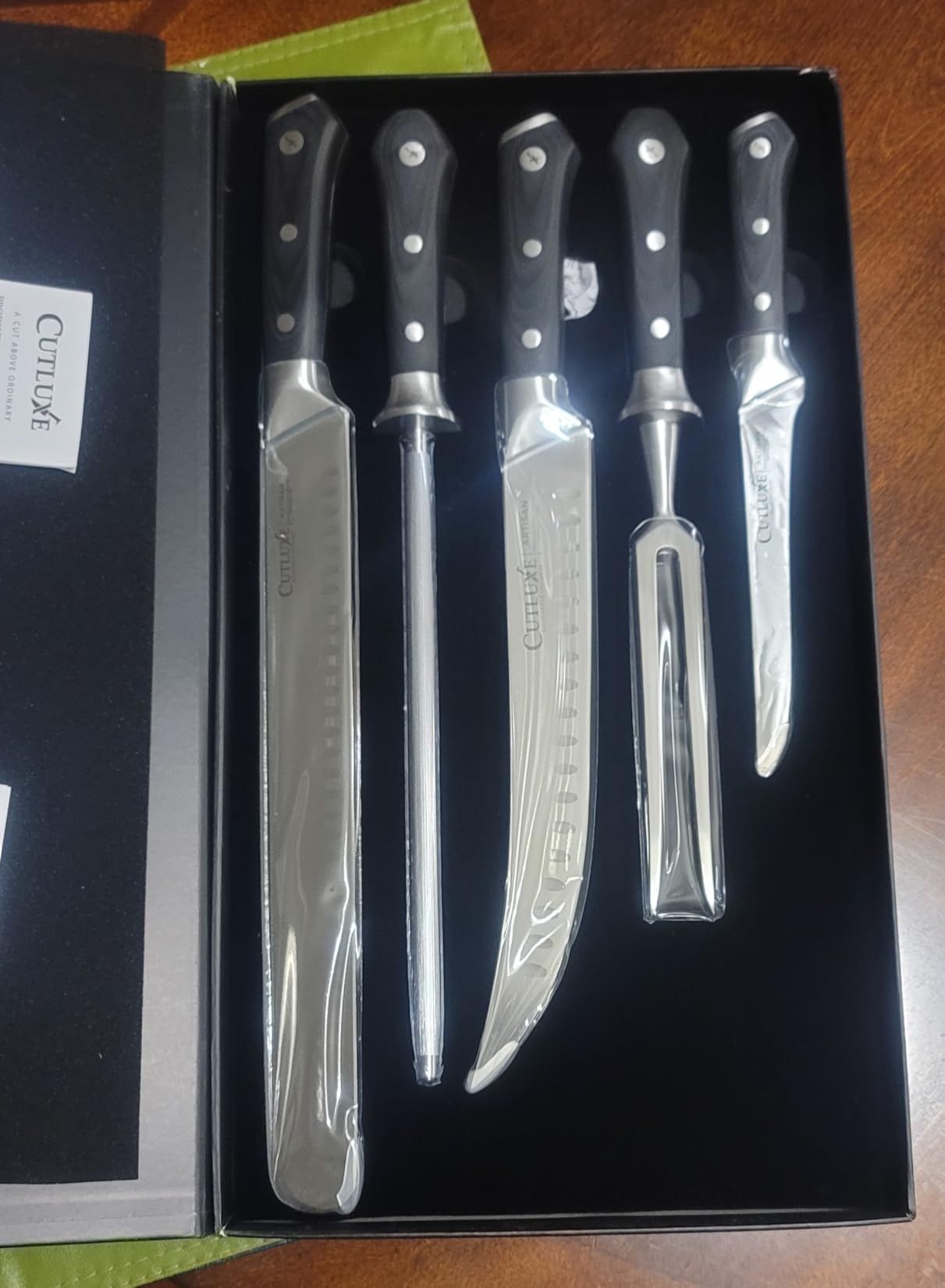 Cutluxe Carving Knife Set, Brisket Slicing & Boning Knife for Meat & BBQ | Razor Sharp German Steel, Full Tang Ergonomic Handle - Artisan Series customer photo 2