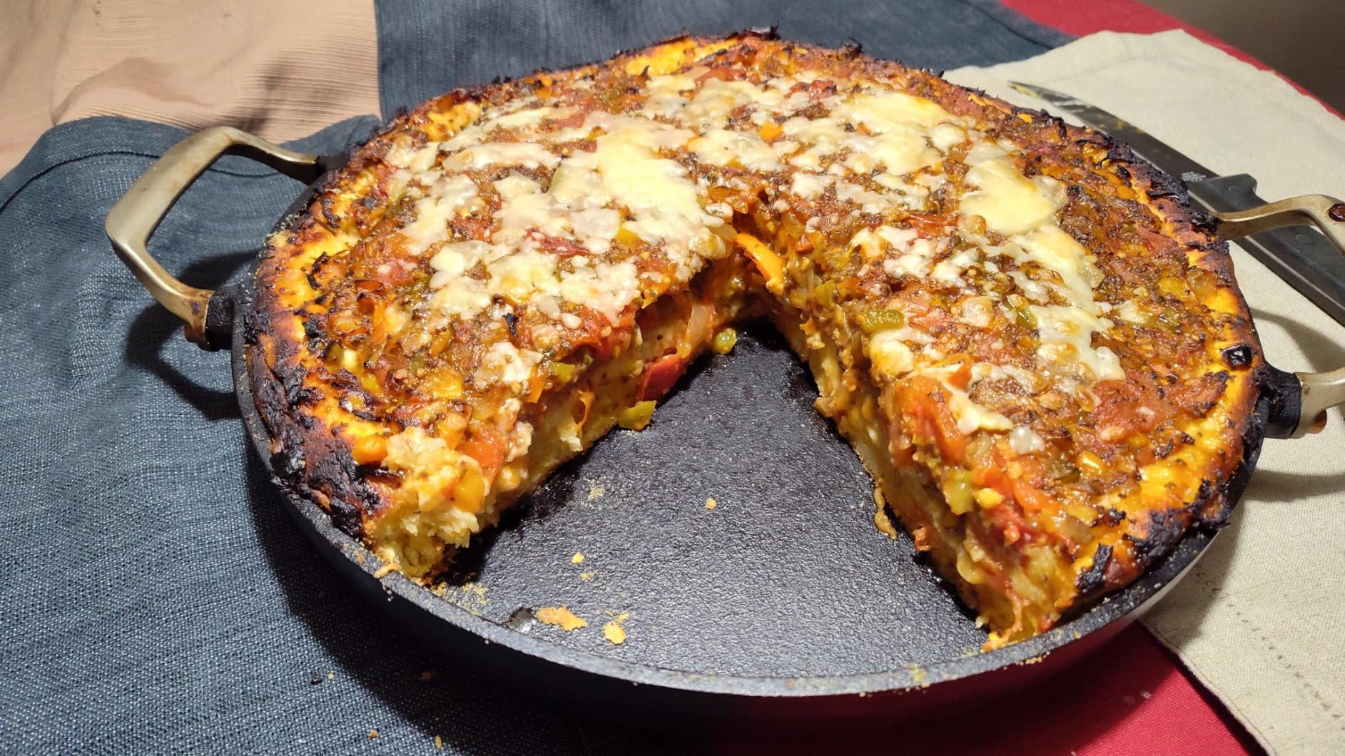 Outset BBQ Paella & Deep Dish Pizza Pan, 18.2