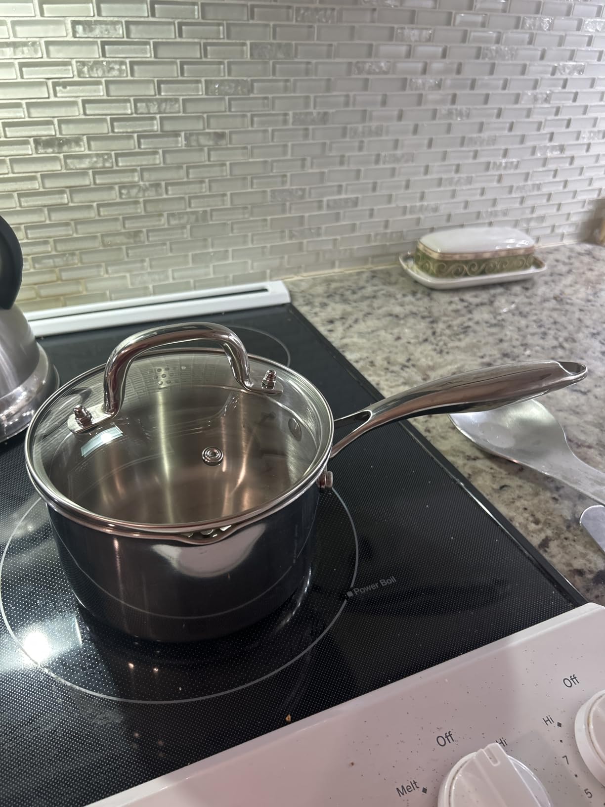 MICHELANGELO 3 Quart Saucepan with Lid, Thick Bottom Sauce Pan Stainless Steel Saucepan with Cover, Nonstick Sauce Pot, Induction Compatible customer photo 2