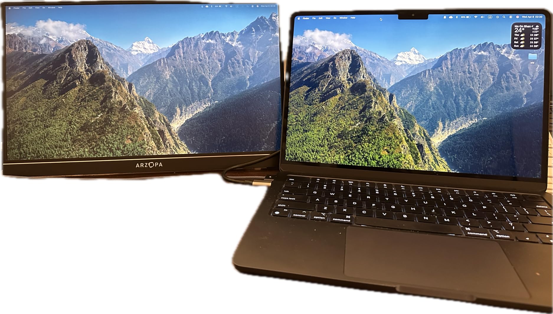 ARZOPA 16.1'' 144Hz Portable Gaming Monitor 106% sRGB - Z1FC, 1080P FHD Kickstand Portable Monitor with HDR, Ultra Slim, Eye Care, External Second Screen for Laptop, PC, PS5, Mac, Xbox customer photo 1