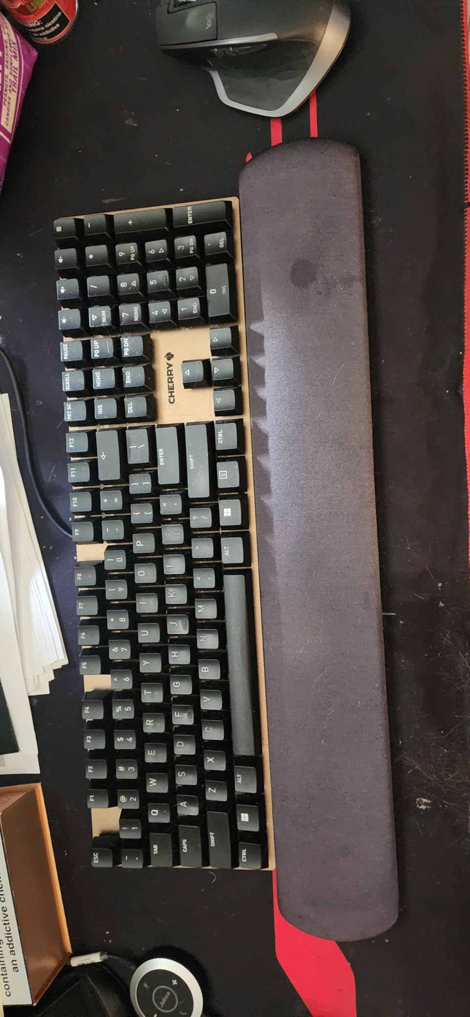 Cherry KC 200 MX Wired Mechanical Office Keyboard MX2A Brown Switches | Modern Design, Aluminum Surface, USB-A Connection, Full Size Keyboard, Black/Bronze, Tactile Switch customer photo 1