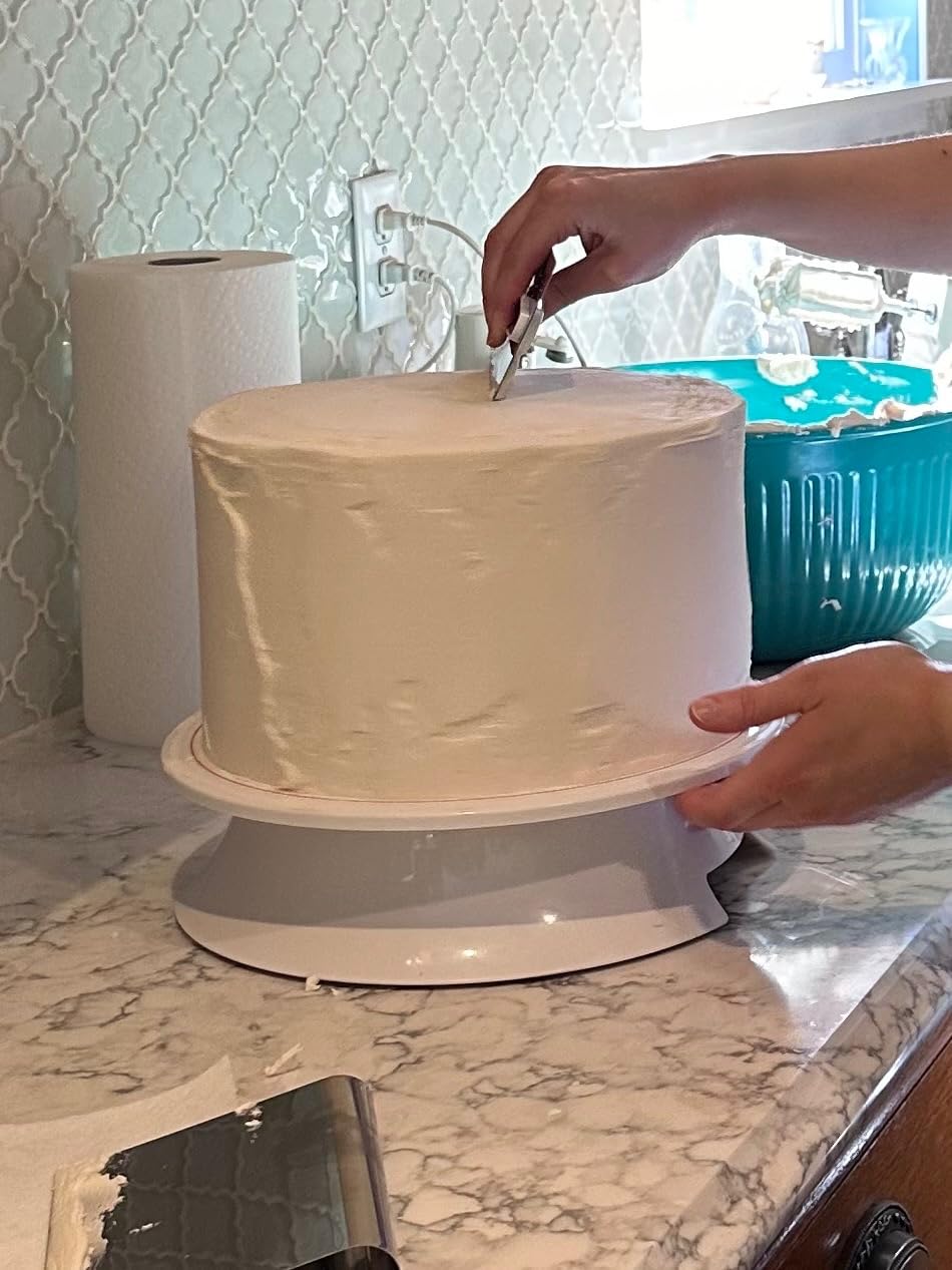 Fat Daddio's TT-123B Revolving Cake Stand, White customer photo 1