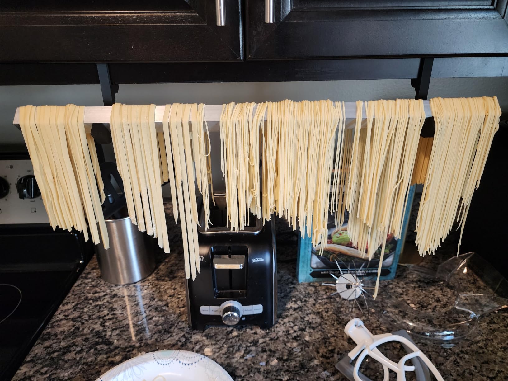 Pasta Maker Attachment for All Kitchenaid Stand Mixers, 3 PCS Kitchen Aid Pasta Attachments Included Pasta Dough Roller, Fettuccine Cutter, Spaghetti Cutter and Cleaning Brush customer photo 2