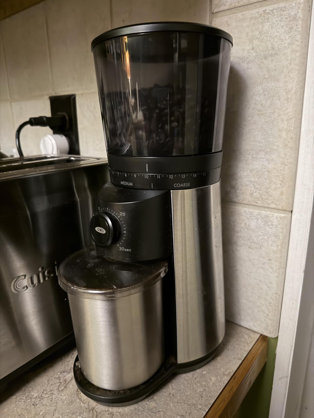 OXO Brew Conical Burr Electric Coffee Bean Grinder - 12 Oz, Matte Black | Automatic, Stainless Steel, Smart Consistent Grind For Espresso And Drip Coffee, One-Touch Automatic customer photo 1