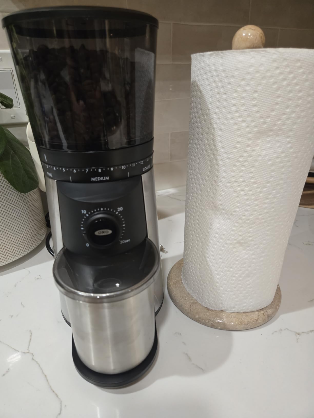OXO Brew Conical Burr Electric Coffee Bean Grinder - 12 Oz, Matte Black | Automatic, Stainless Steel, Smart Consistent Grind For Espresso And Drip Coffee, One-Touch Automatic customer photo 2