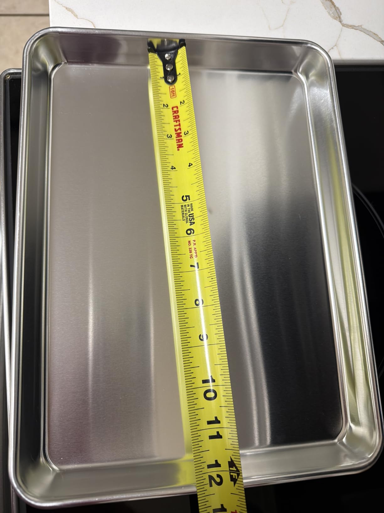 Commercial Quality Baking Sheet Pan Set, Natural Aluminum Cookie Sheet, Umite Chef Warp Resistant Baker's Half Sheet Pan, Large Thick Cookie Tray Pans for Baking, Roasting(2 Pack, 18X13In) customer photo 2