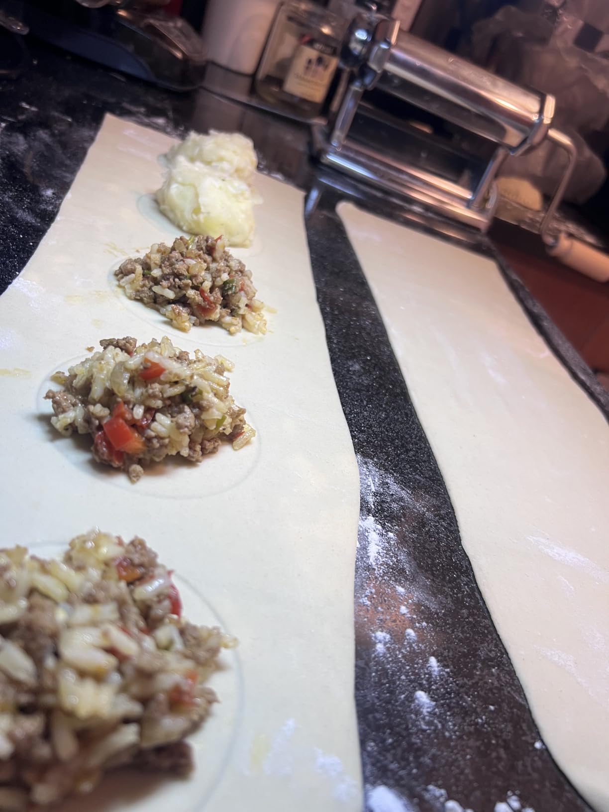 Imperia Pasta Maker Machine - 100% Made in Italy, Heavy Duty Steel Construction, Easy Lock Dial, Wood Grip Handle & Cleaning Brush - Fresh Homemade Italian Spaghetti Fettuccine or Lasagna (Classic Line) customer photo 2