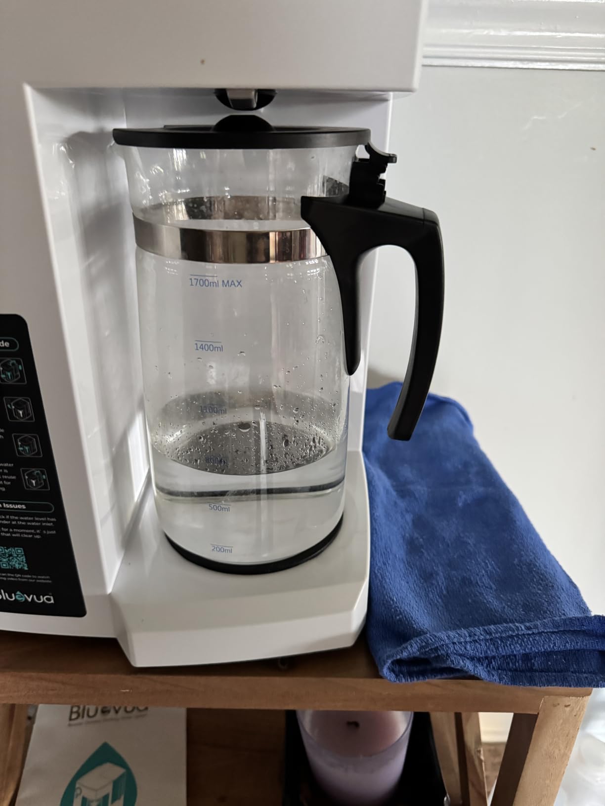 Bluevua RO100ROPOT Countertop Reverse Osmosis Water Filter System | Portable RO Filtration with Remineralization, No Installation, WQA & NSF Certified - ROPOT-UV, 6-Stage RO customer photo 2