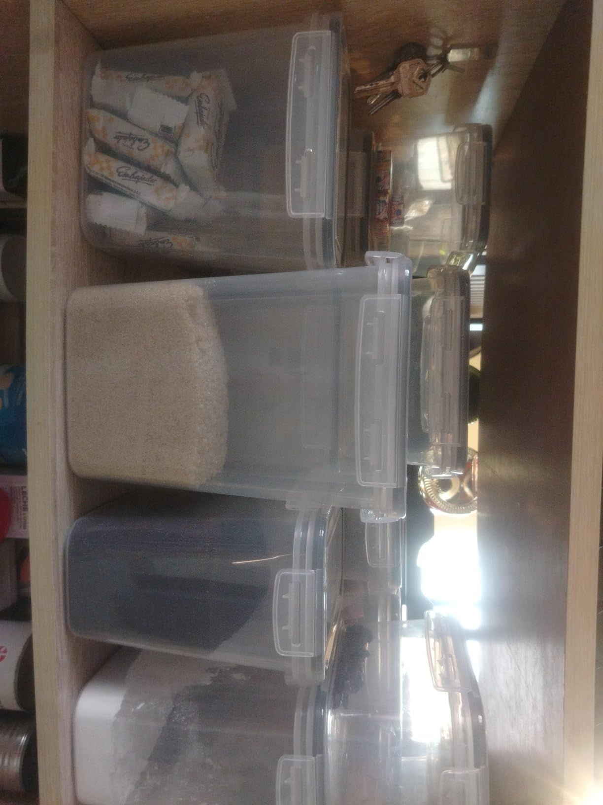 Airtight Food Storage Containers with Lids, 24 PCS Kitchen and Pantry Organization Canisters, BPA-Free, PVC-Free, Food-grade Plastic Leak-proof Jars for Cereal, Flour, Sugar, Extra 24 Labels & Marker customer photo 1