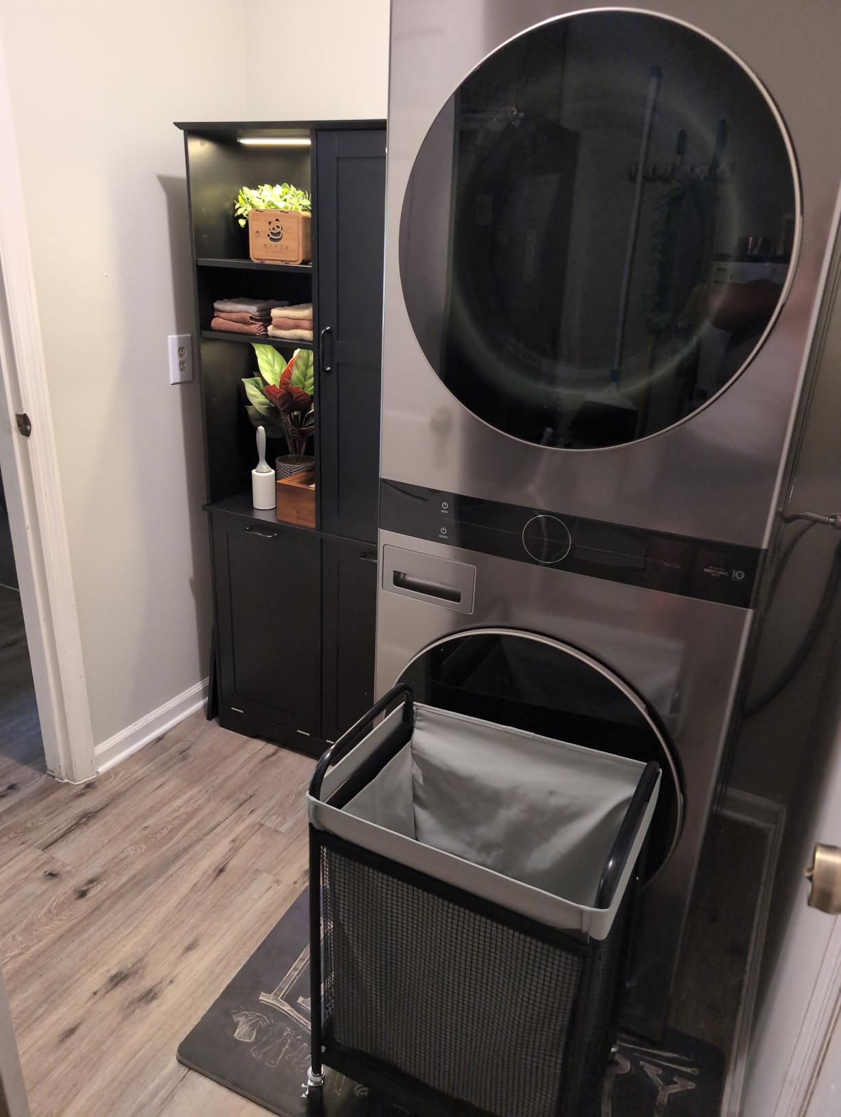 STO STO Laundry Hamper 3 Section, 120L Rolling Laundry Sorter Cart with Removable and Washable Liner Bag customer photo 1
