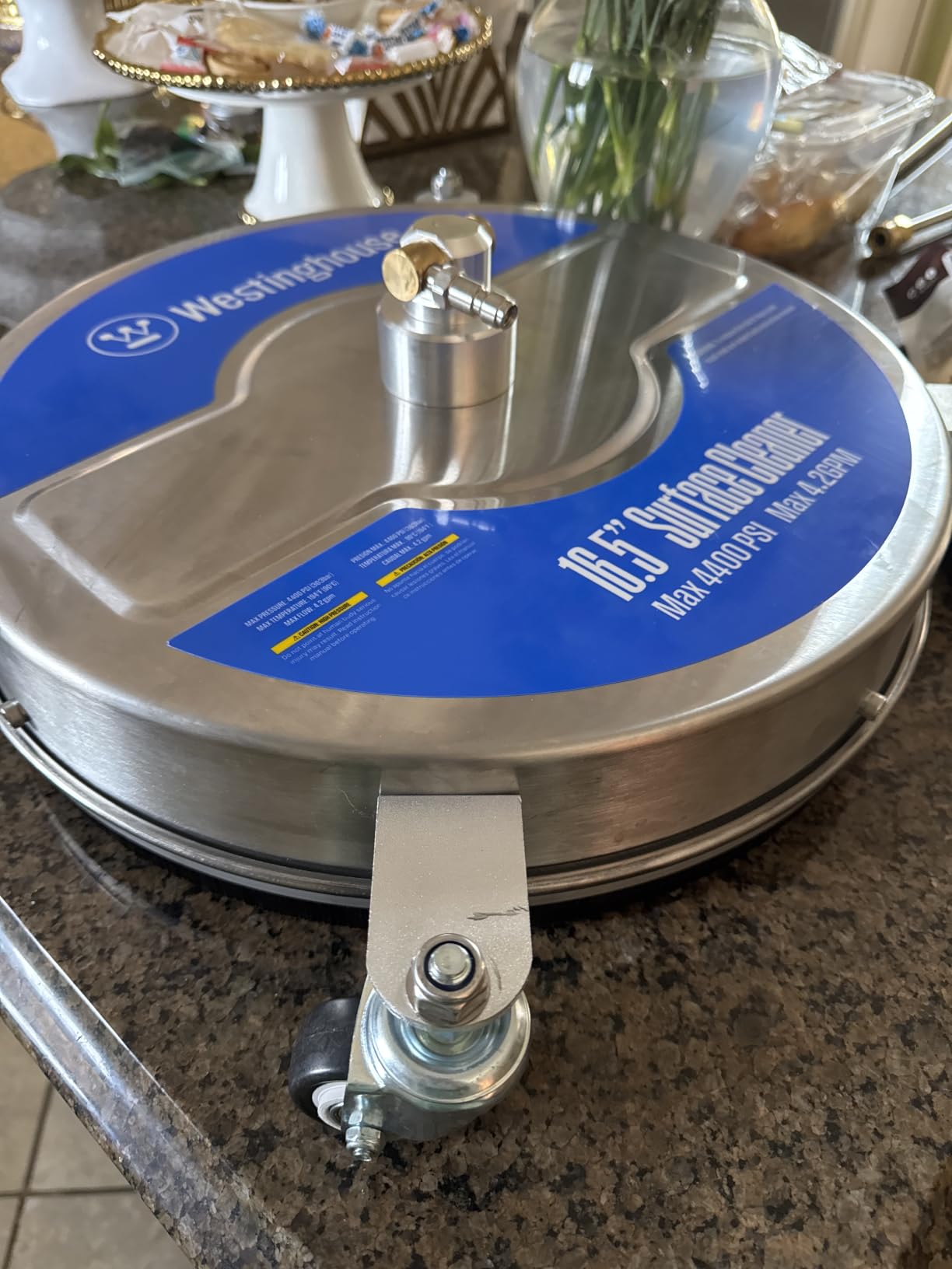 Westinghouse Universal 16.5” Pressure Washer Surface Cleaner Attachment - Stainless Steel - 4400 Max PSI, 1/4” Connector - for Gas and Electric Pressure Washers customer photo 2