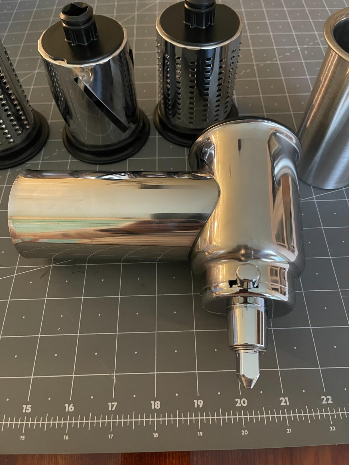 Meat Grinder & Stainless Steel Slicer Shredder Attachment for KitchenAid Stand Mixer, Includes Metal Food Grinder Attachment with Sausage Stuffer Tubes and Salad Machine Accessory by InnoMoon customer photo 2