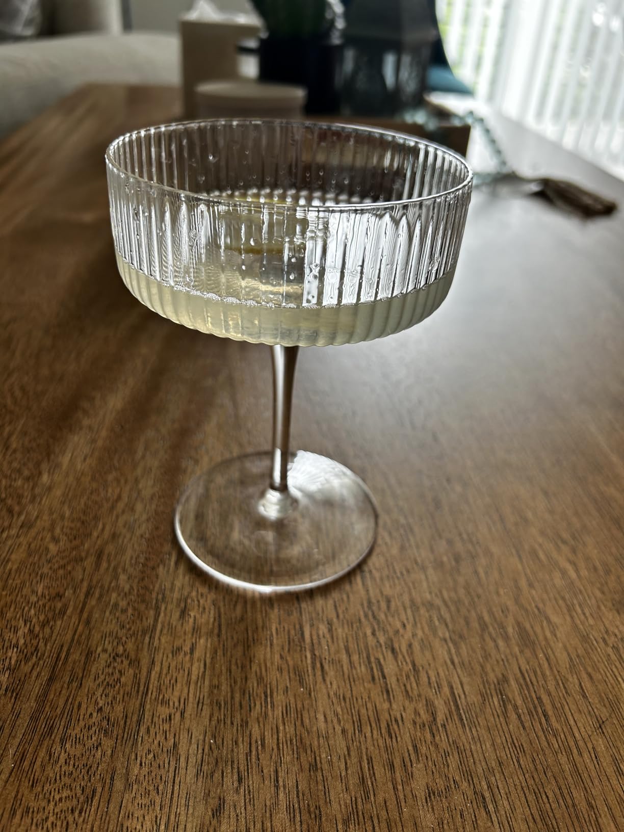 LUNA & MANTHA Martini Glasses, Martini Cocktail Glasses for Margarita, Manhattan, Cosmopolitan, Espresso, Home Bar, Evening Parties, Birthdays, Housewarming Gift,8oz-Set of 6 customer photo 1