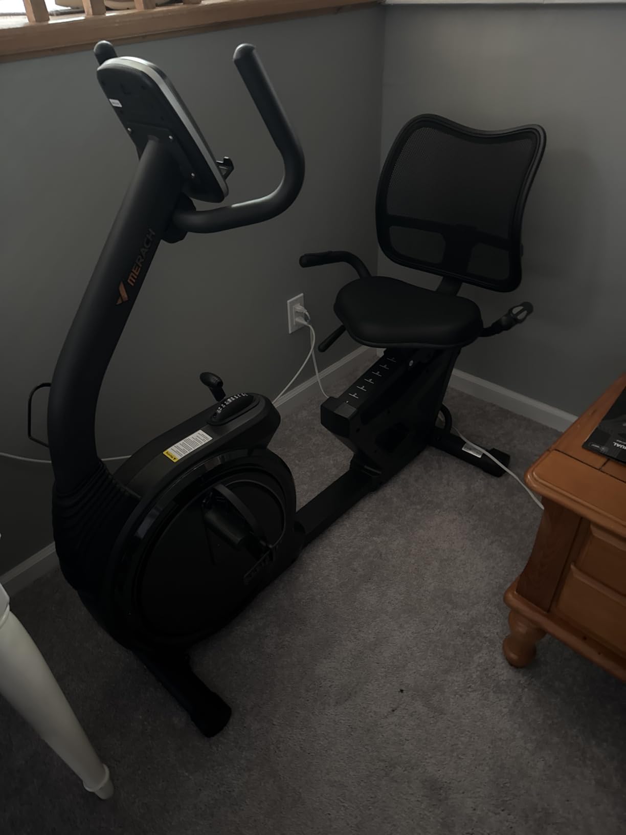 MERACH Recumbent Exercise Bikes for Home High-end | Recumbent Bike for Seniors Adults, Magnetic Recumbent Stationary Bike with Exclusive App, Heart Rate Handle, Adjustable Seat customer photo 2
