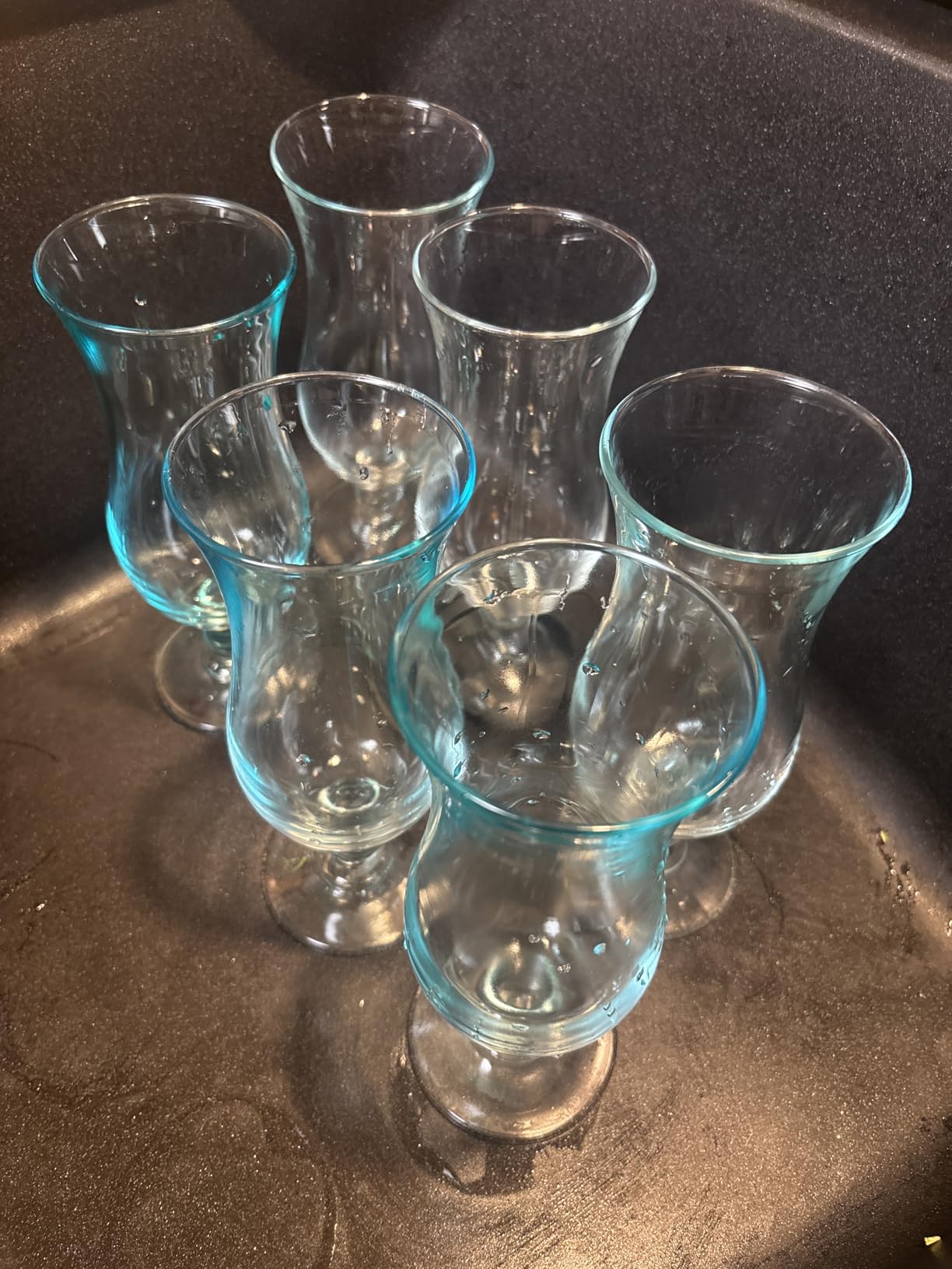 Cheardia 6 Pack Hurricane Glass, 14 oz Pina Colada Glasses Clear Tulip Drinking Cups for Juices, Cocktails, Full-Bodied Beer, Tropical Drinks, Water, Beverages customer photo 2