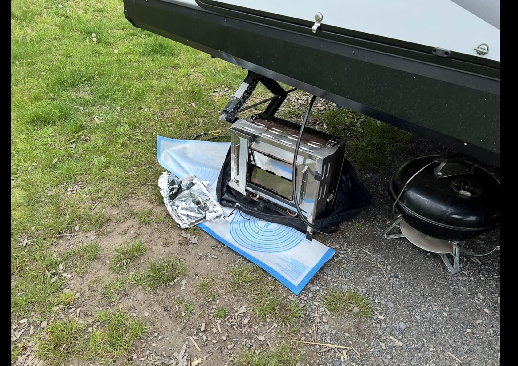 Nexgrill Stainless Steel 2-Burner Portable Gas Grill with Locking Lid, Folding Legs, 20,000 BTUs, 251 SQ In Cooking Space, Tabletop Grill for Camping, Outdoor Cooking, Patios, and More - 820-0007GE customer photo 1