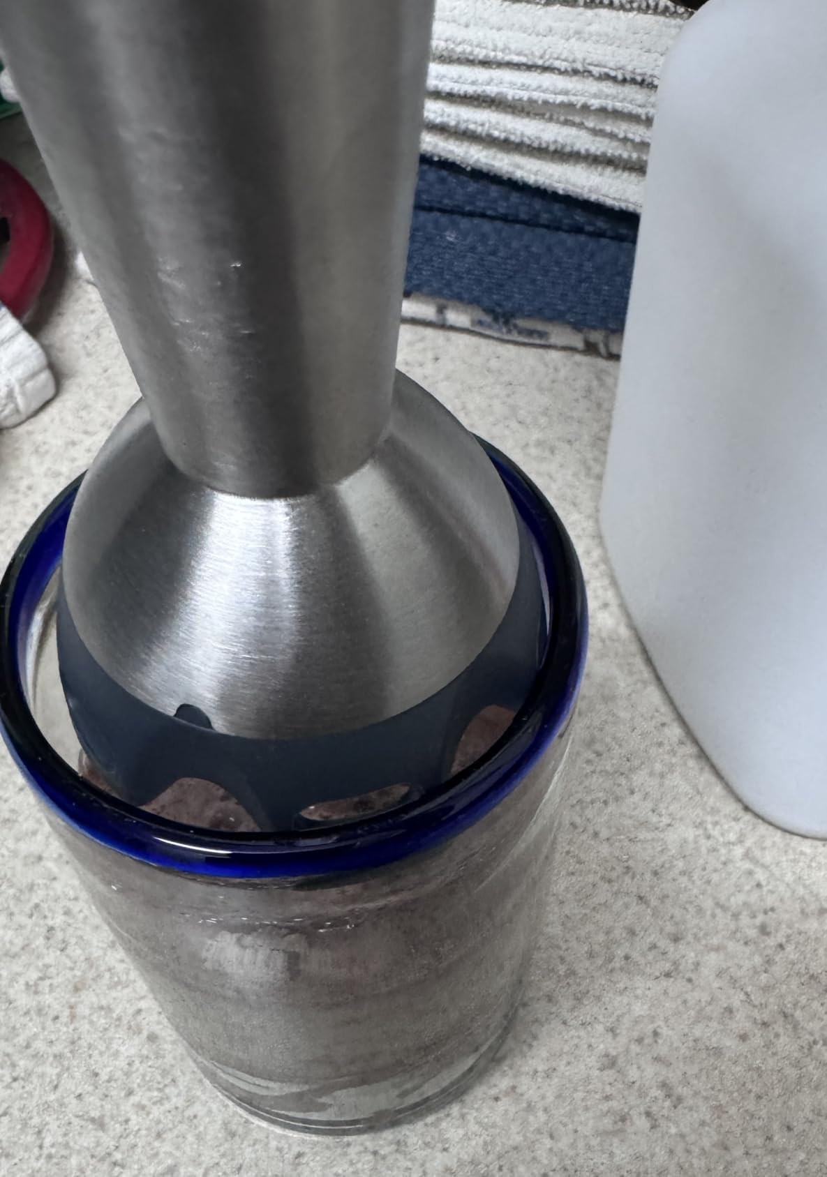 KOIOS Immersion Blender, 1000W Anti-scratch 3-in-1 Hand Blender, Upgraded 12 Speed Stainless Steel Blade Stick Blenders with Turbo Mode, Whisk and Milk Frother, Non-BPA customer photo 1