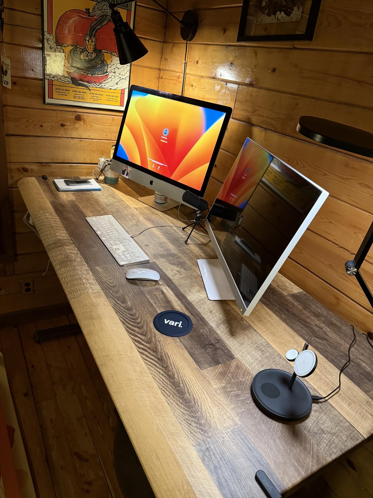 Vari ComfortEdge Electric Standing Desk - 48x30 - Reclaimed Wood/Slate customer photo 1