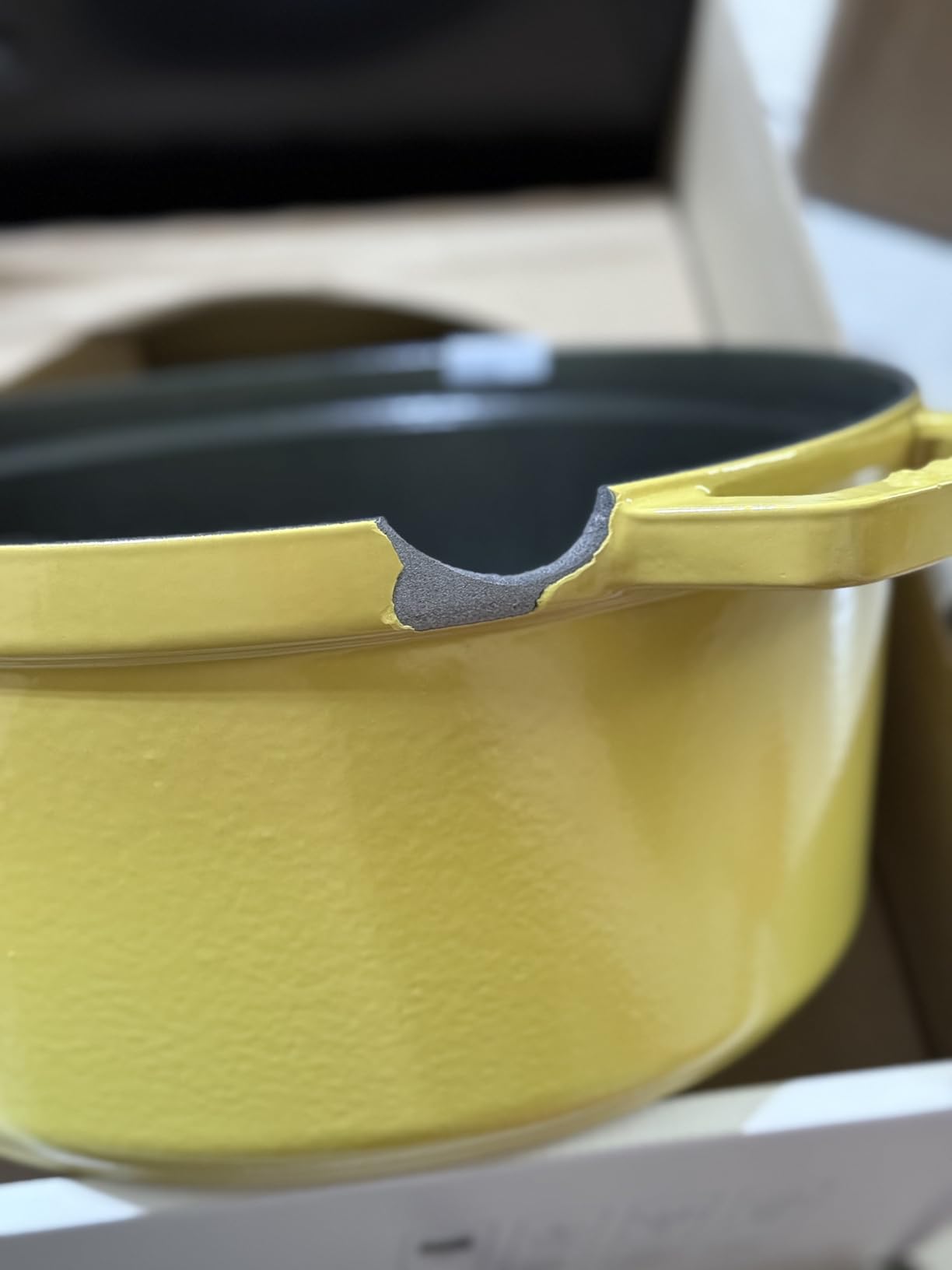 Staub Cast Iron Round Cocotte, Dutch Oven, 7-quart, serves 7-8, Made in France, Citron customer photo 1