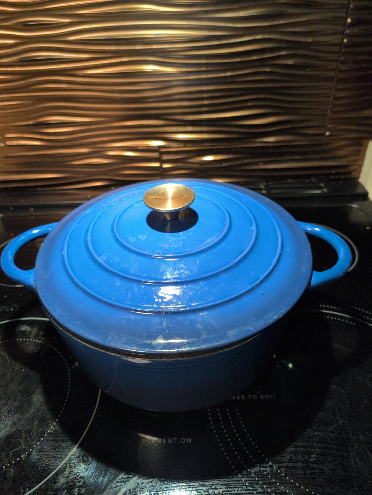 Cast Iron Dutch Oven with Lid - Non-Stick Ovenproof Enamelled Casserole Pot - Sturdy Dutch Oven Cookware - Dark Green, 5-Quart, 24cm - by Nuovva customer photo 2