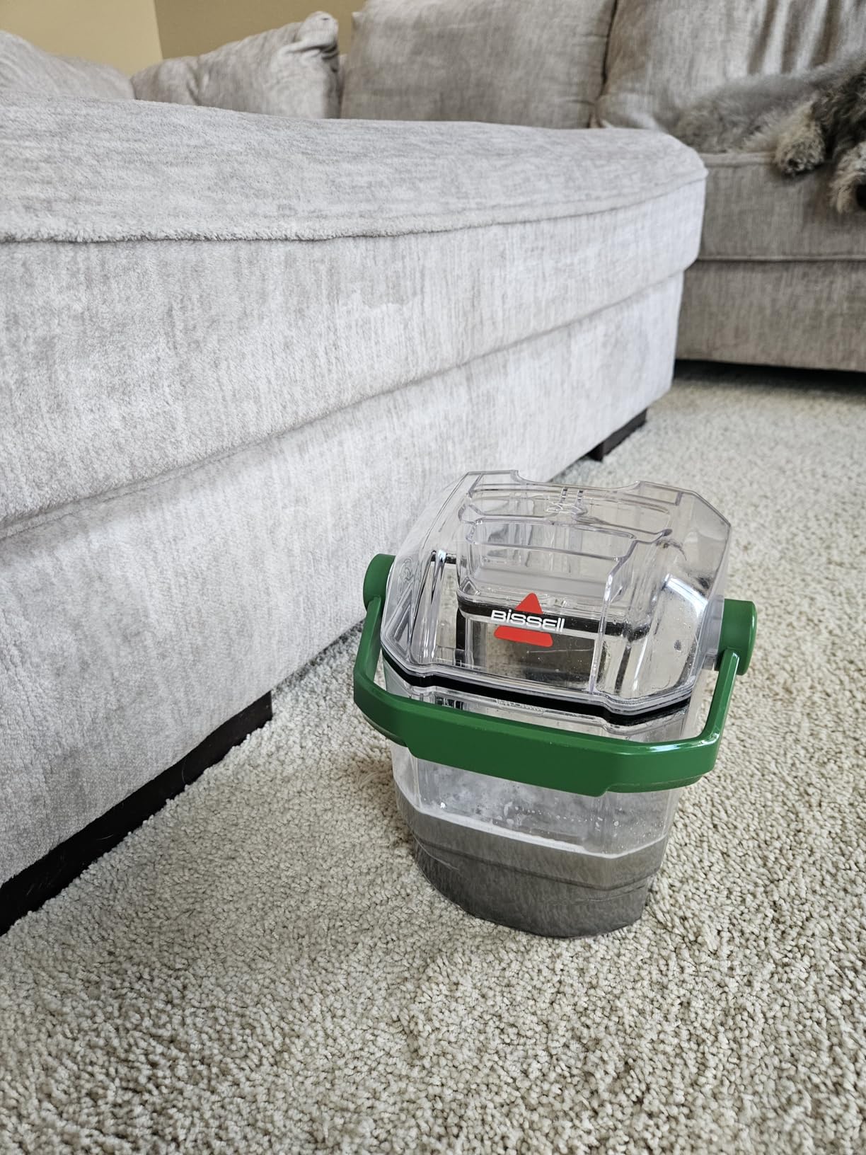 BISSELL Little Green Pet Pro Portable Carpet Cleaner, 3909 | Includes crevice tool, pet hair removal & self-cleaning tough stain tool; car/auto detailing capability customer photo 2