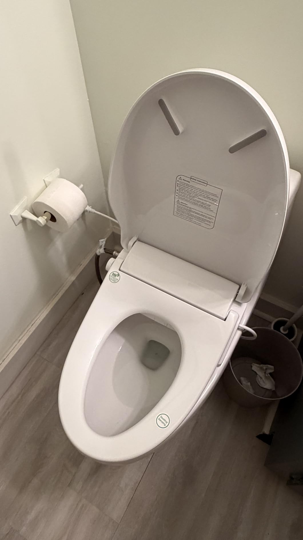 iliD Heated Bidet Toilet Seat with Remote, Electric, Warm Water, Elongated, Dryer, Four Cleaning Modes, Self-Cleaning Nozzle, Adjustable Angle and Pressure, Eco, Night Light, Slow Close, Silent Mode customer photo 2