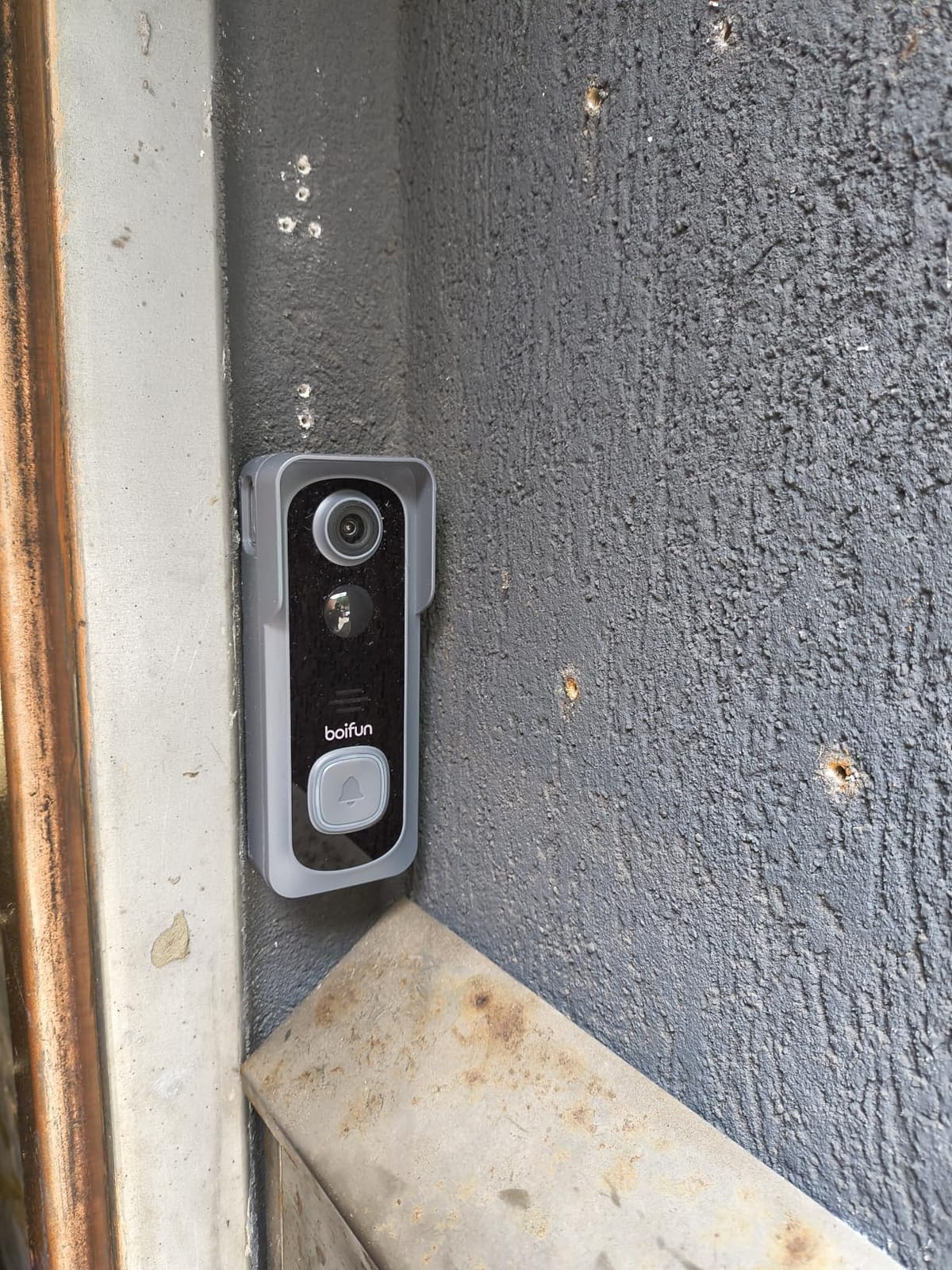 BOIFUN Video Doorbell Camera Wireless - No Subscription Required, 2K HD | 166° Wide View, HDR Night Vision, Motion Alerts, Two-Way Audio & Battery Video Doorbell with Chime, 2.4 GHz Wi-Fi Only customer photo 1