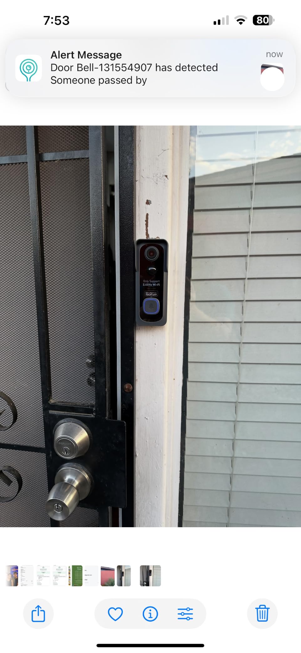 BOIFUN Video Doorbell Camera Wireless - No Subscription Required, 2K HD | 166° Wide View, HDR Night Vision, Motion Alerts, Two-Way Audio & Battery Video Doorbell with Chime, 2.4 GHz Wi-Fi Only customer photo 2