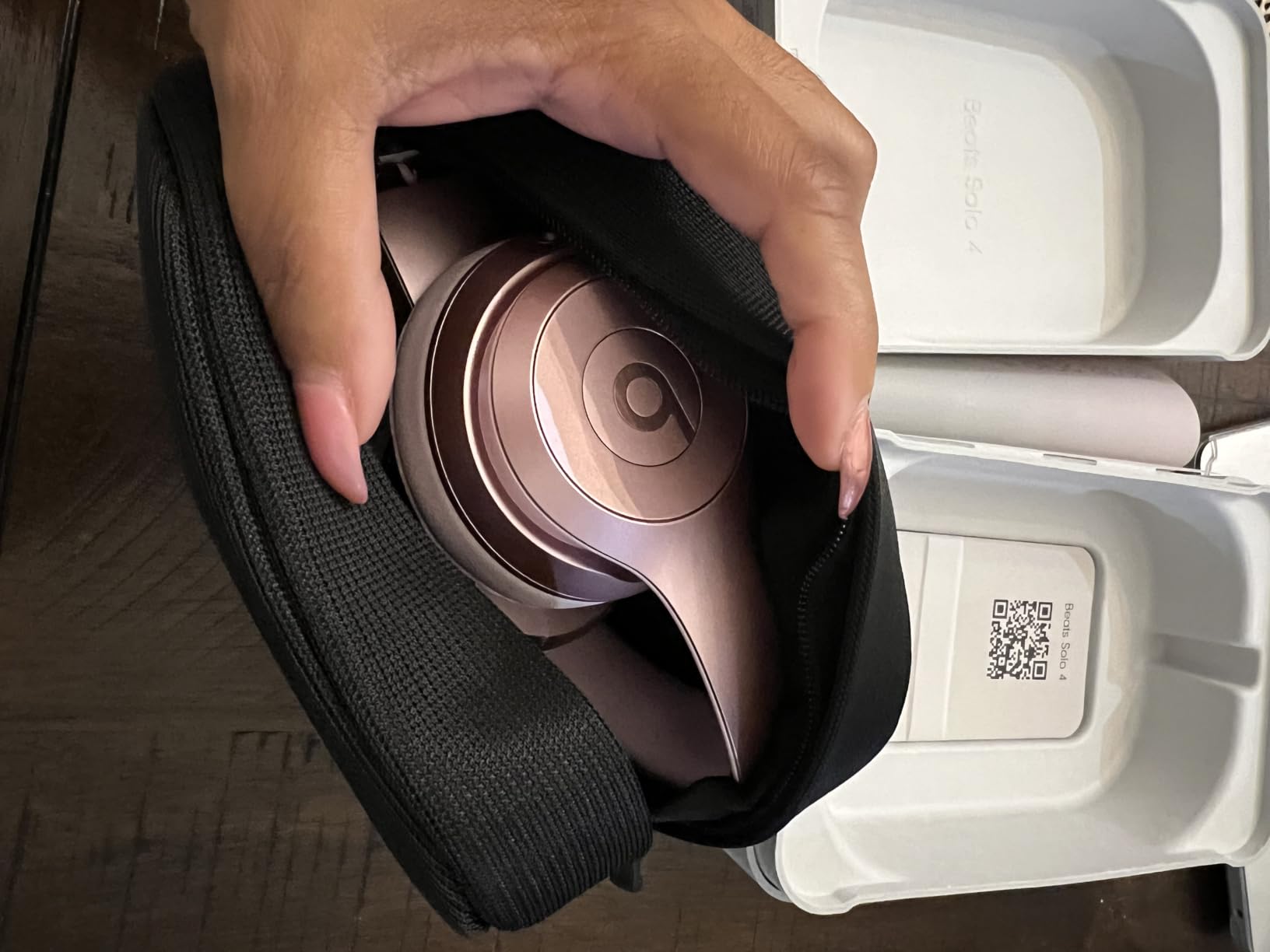 Beats Solo 4 - Wireless On-Ear Bluetooth Headphones, Up to 50-Hour Battery Life, Ultra-Lightweight Comfort, Powerful and Balanced Sound, Apple & Android Compatible - Matte Black customer photo 1