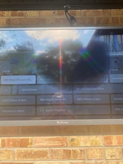 SYLVOX Outdoor TV, 55 inch Waterproof Smart Outdoor TVs, 4K, HDR 10, Weatherproof,1000nits, Voice Assistant Remote, for Partial Sun Area(Deck Pro 3.0, Latest Model) customer photo 2