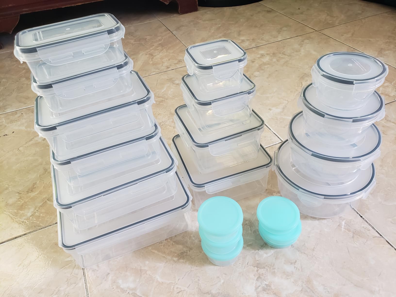 40 Piece Food Storage Containers with Lids(20 Containers & 20 Lids), BPA-Free Plastic Food Containers for Kitchen Storage and Organization, Leak Proof Meal Prep Container, Includes Labels & Pen customer photo 2
