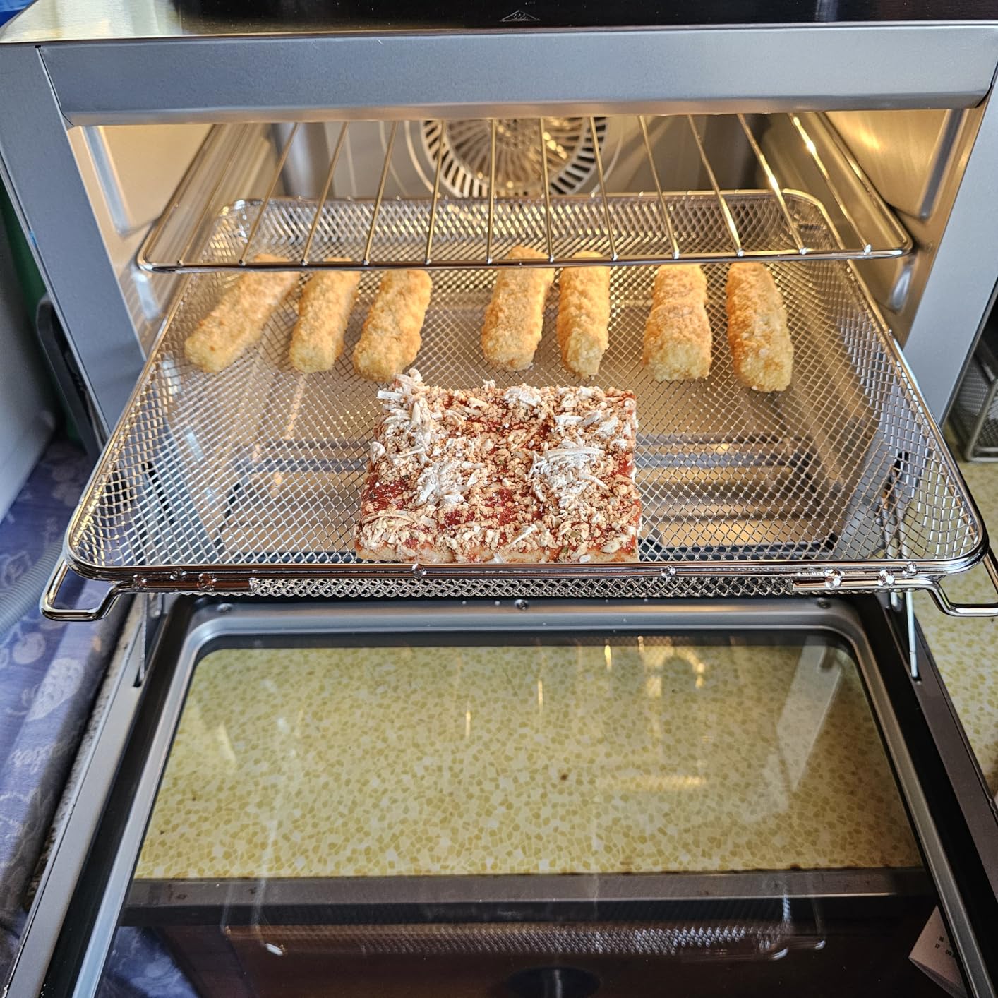 Ninja Prestige Smart XL with Pro Cook System 10 in 1 Digital Countertop Convection Toaster Oven, Air Fry, Air Roast, Broil and Bake, Thermometer, 1800 Watts, Stainless Steel, DT551 customer photo 2